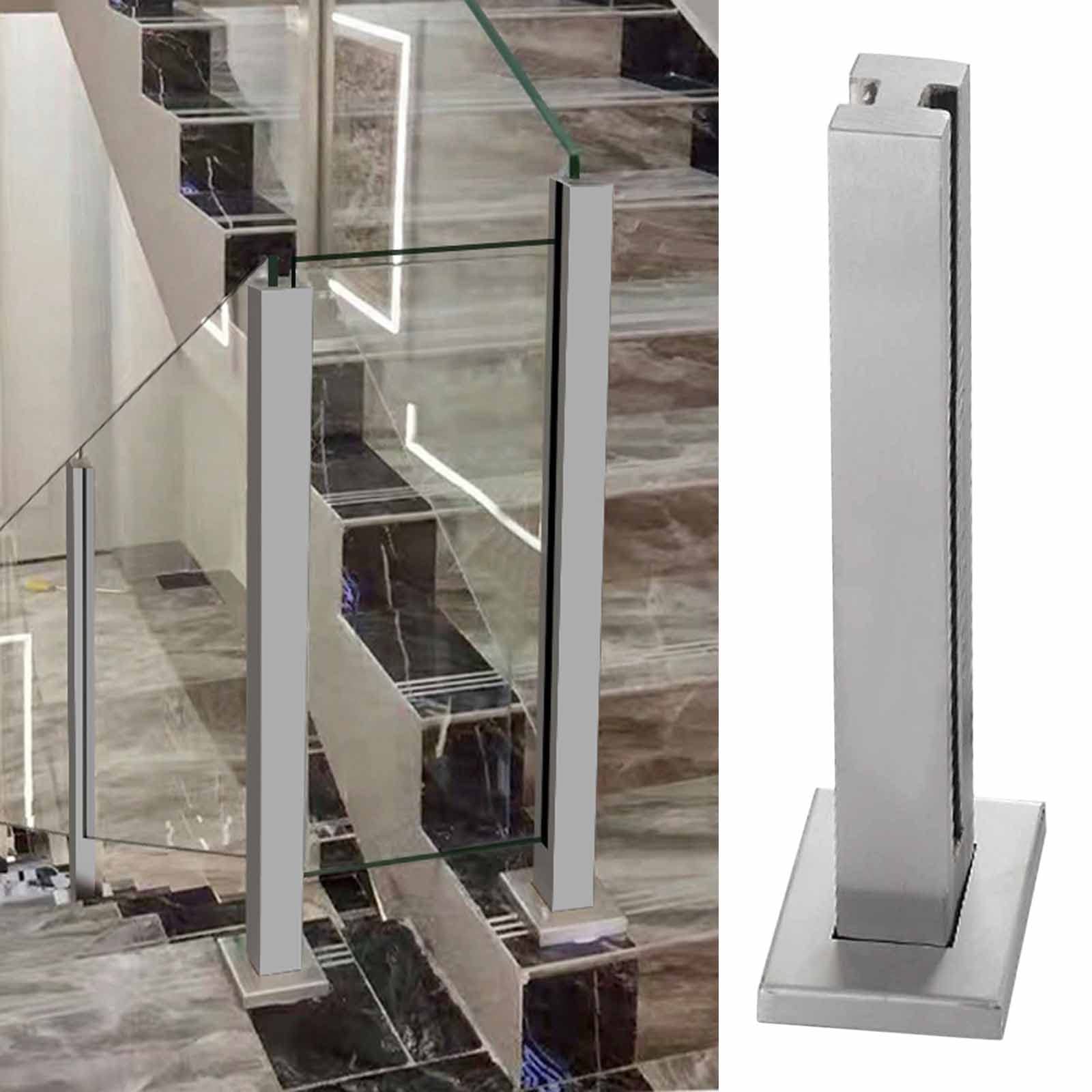 Kit poteaux garde-corps acier inoxydable balustrade escalier clôture béton extérieur