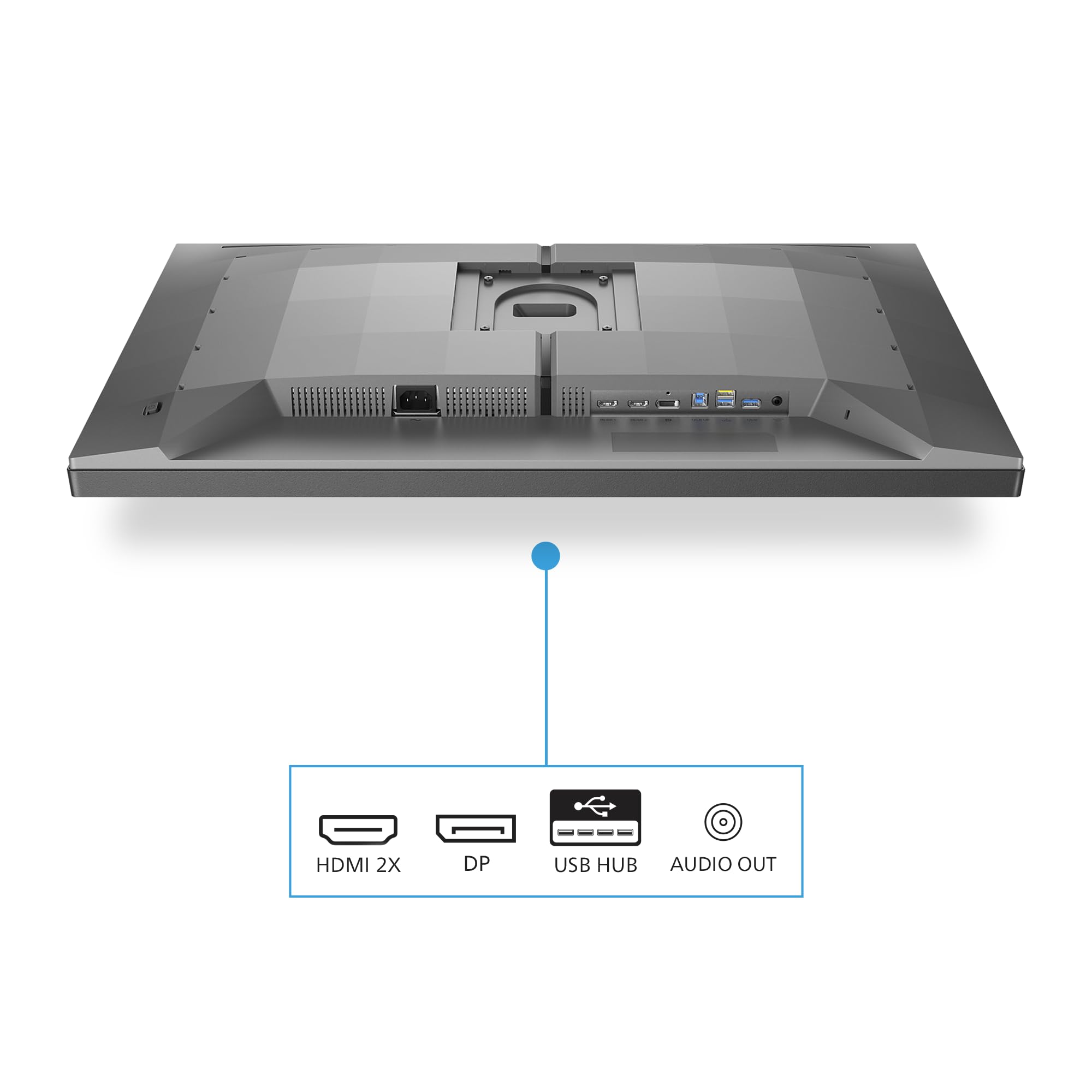 PHILIPS Evnia 32M2N6800M - Monitor da gioco UHD da 32 pollici, 144 Hz, 0,5 ms, FreeSync Premium Pro, HDR1000 (3840x2160, 2x HDMI 2.1, DisplayPort, USB Hub) grigio scuro