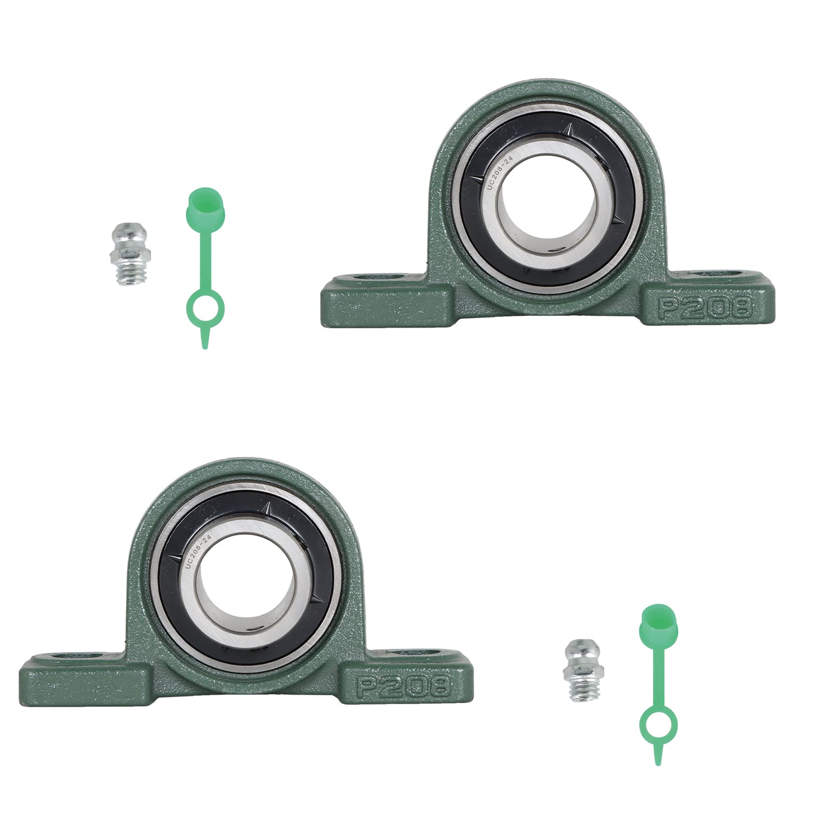 Produktbild von 2x Flansch-Pendellager (20/25/30 Mm) – 2-Bolt Gehäuse Für Go-Kart & Co.