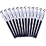 M&G Fine Point Gel Pens,0.5mm,Black,Blue Ink Pen,Box of 12 (KGP1821)