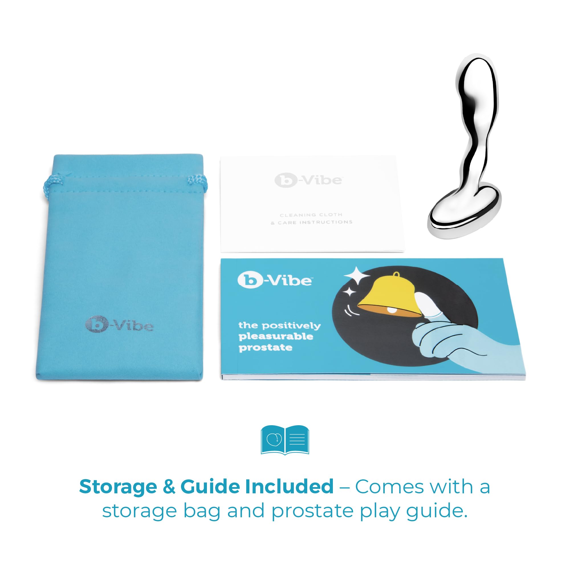 B-Vibe Stainless Steel Prostate Plug Silver 12,9 cm