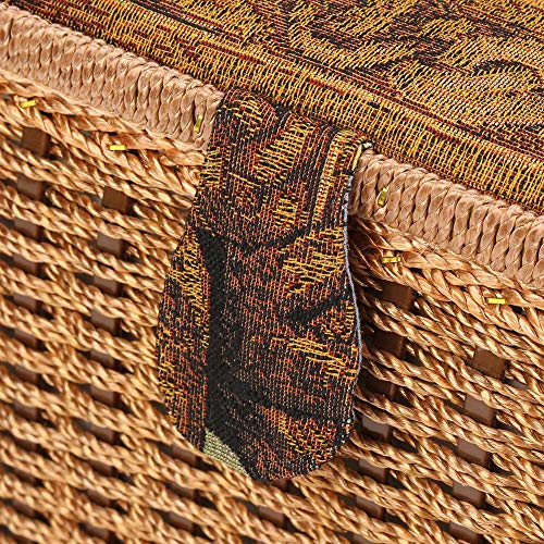 Household Hand-Woven Sewing Basket Thread Needle Scissors Storage Box Sewing Organizer with Handle