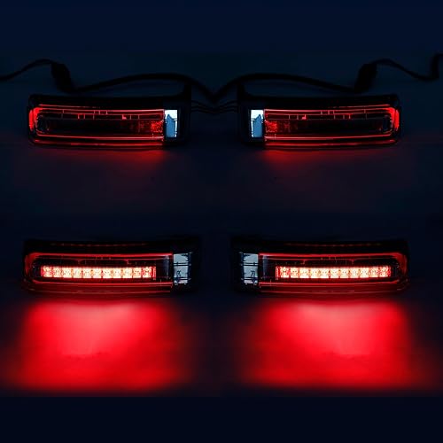 Miniatura 7 de TCT-MOTORPARTS Soporte de relleno de alforjas con luz LED + luces de giro de freno para Harley Road Street Glide 2014-2023 2019