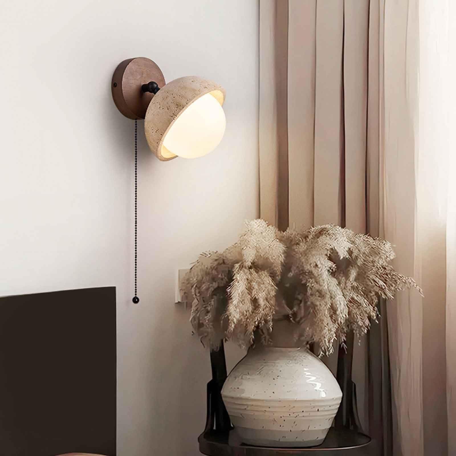 Kinkiet do sypialni, korytarza, zestaw 2 lamp w stylu retro z włącznikiem łańcuszkowym, lampka nocna do czytania w stylu vintage do salonu, kawiarni