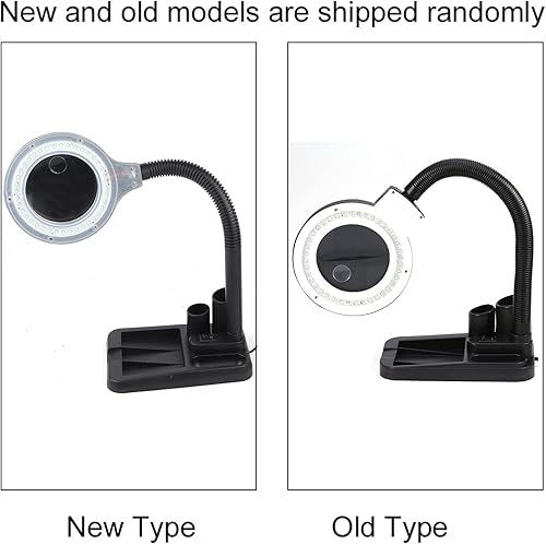 Miniatura 9 de 10 lupas con luz y soporte, lámpara de aumento LED 2 en 1, abrazadera de lámpara de lupa ajustable, manos libres, lámpara de escritorio para