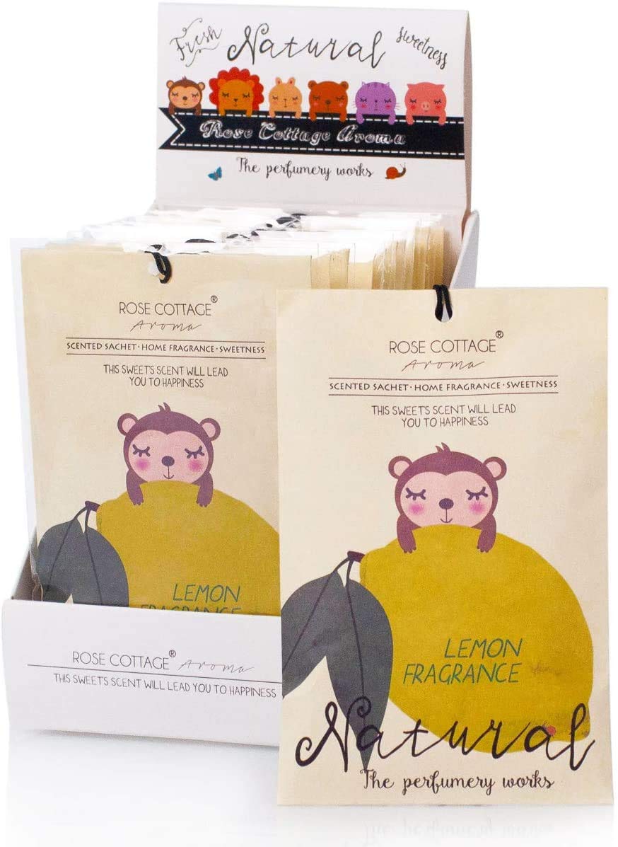 Buy ROSE COTTAGE 12 Packs Lemon Closet Deodorizer Air Freshener Long