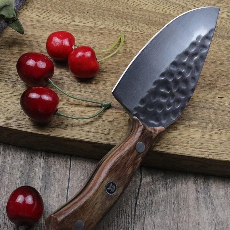 Meat Cleaver,Cleaver Knife 4.5 Inch Forged Knife Handmade Kitchen Chinese Chef Meat Slicing Cleaver Vegetables Cutting Fish Fillet Knives Stainless Steel
