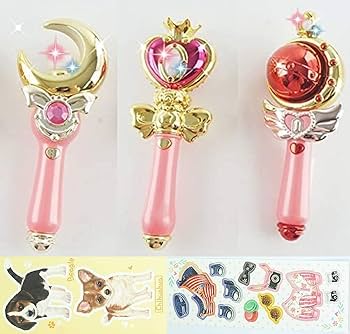 samja Sailor Moon Wand Set Cutie +Spiral Heart +Proplica +