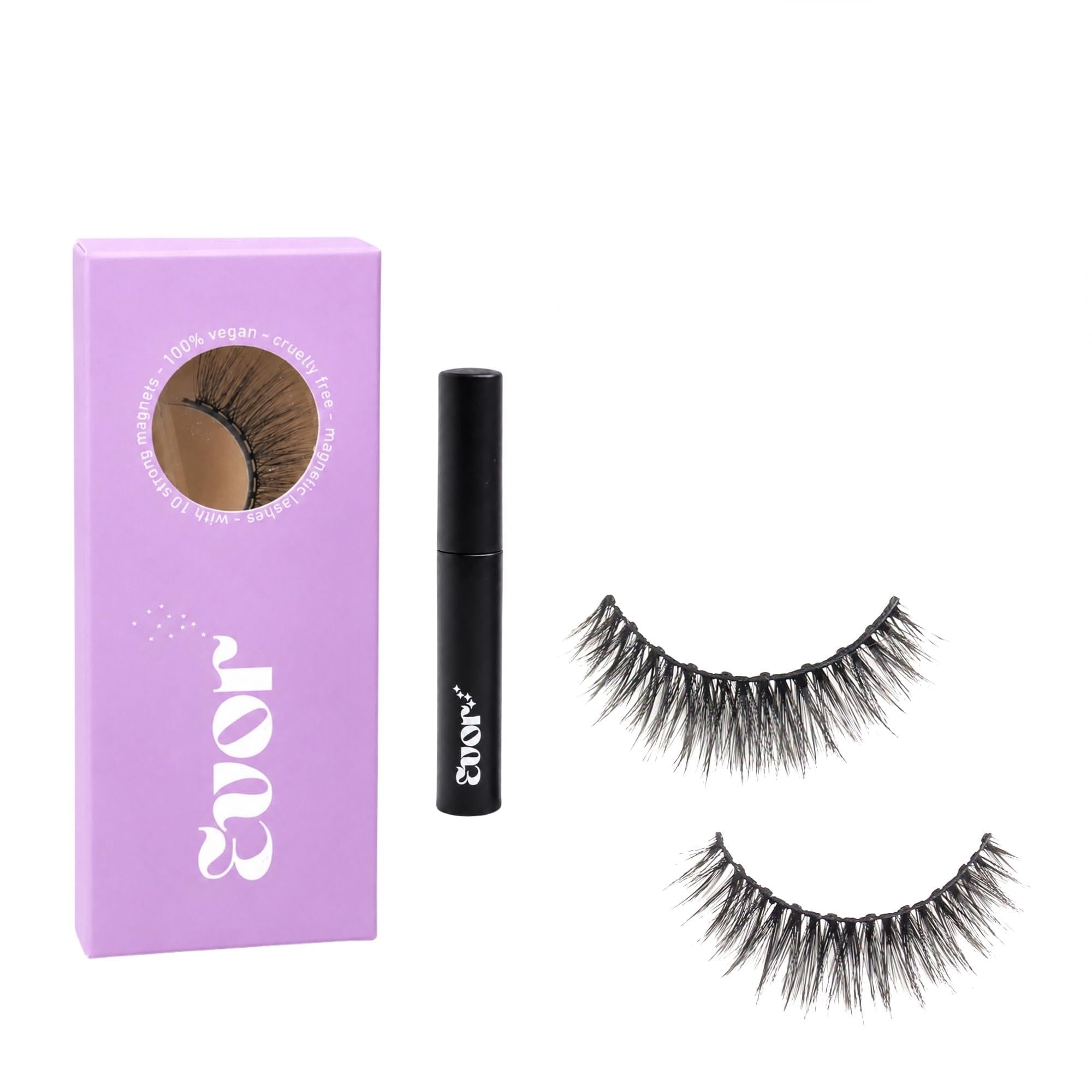 EVOR Magnetic Eyelashes (What The Fluff) with Free Magnetic Eyeliner | Reusable Lightweight Lash Set for Natural Eye Makeup | Easy-to-Apply Magnetic Lash Kit for Women & Girls-picture-18