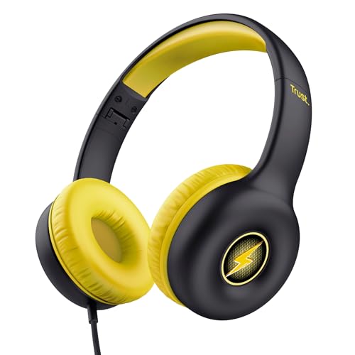 Trust Nouna Casque Filaire Audio pour Enfant 4-10 Ans avec Limite de Volume (85dB), Ecouteurs...