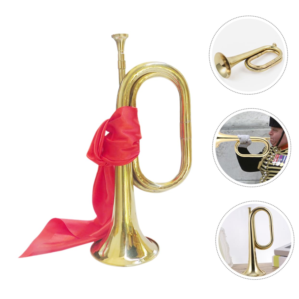 BESTonZON Trumpet for Boys and Girls Beginner Bugle Horn Teen Instrument Music