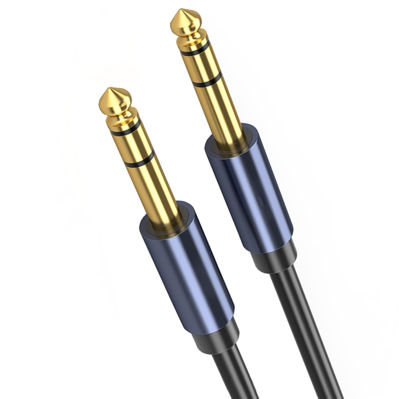 Cable De Audio De Guitarra Cable de para guitarra de 6,5 mm, adaptador de cable de conexión macho a macho de tres núcleos grandes 6,35 (Size : 1.5m)