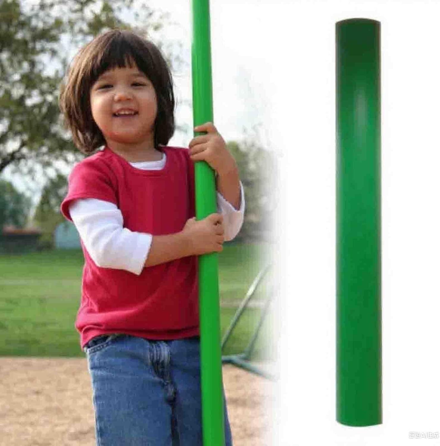 VUIKLCty Outdoor Mats And Post Covers For Fitness Equipment(Dia 114mm)