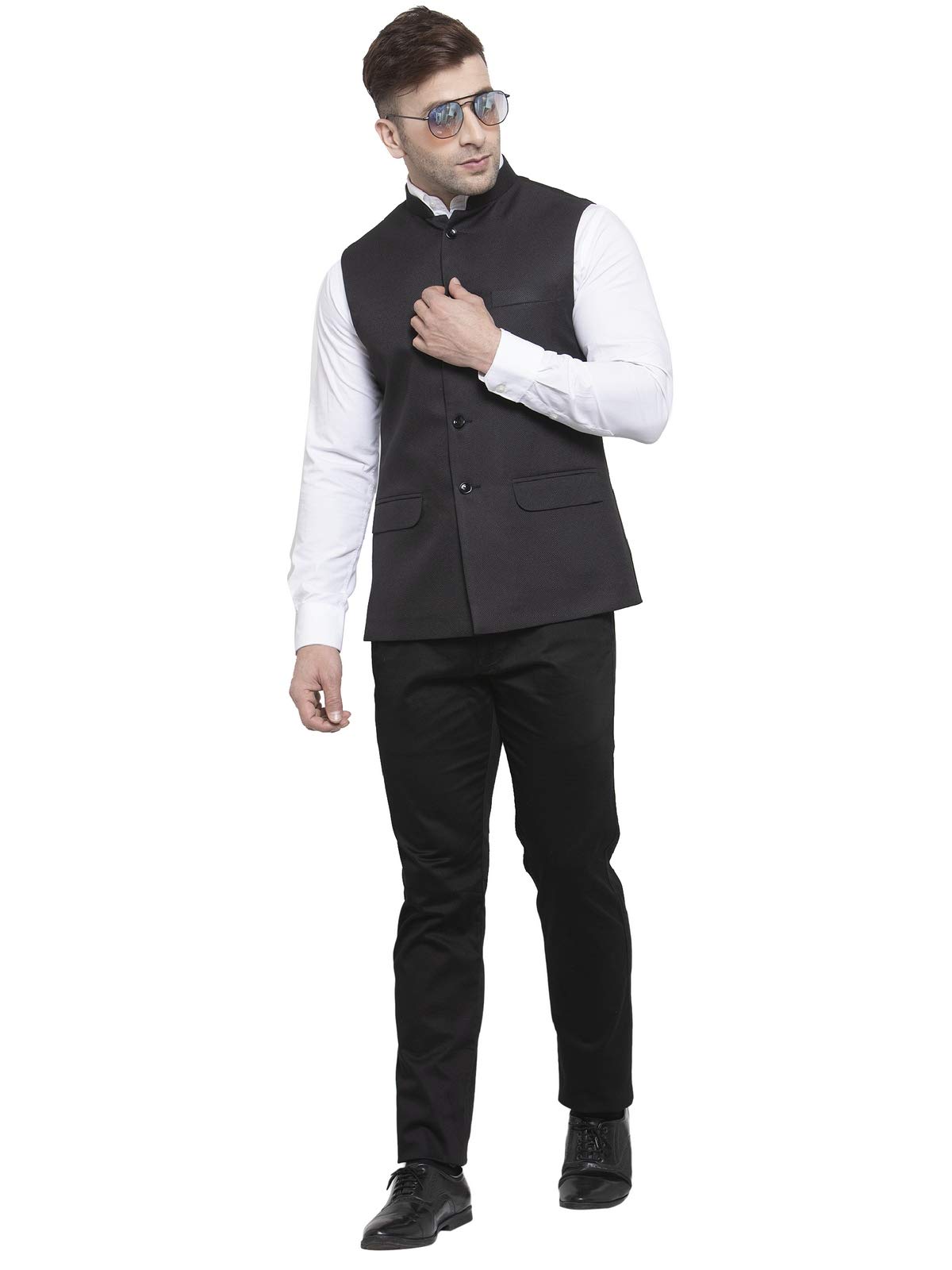 WINTAGE Hombre Informal y Festivo : Verde Oscuro, Todos los tamaños