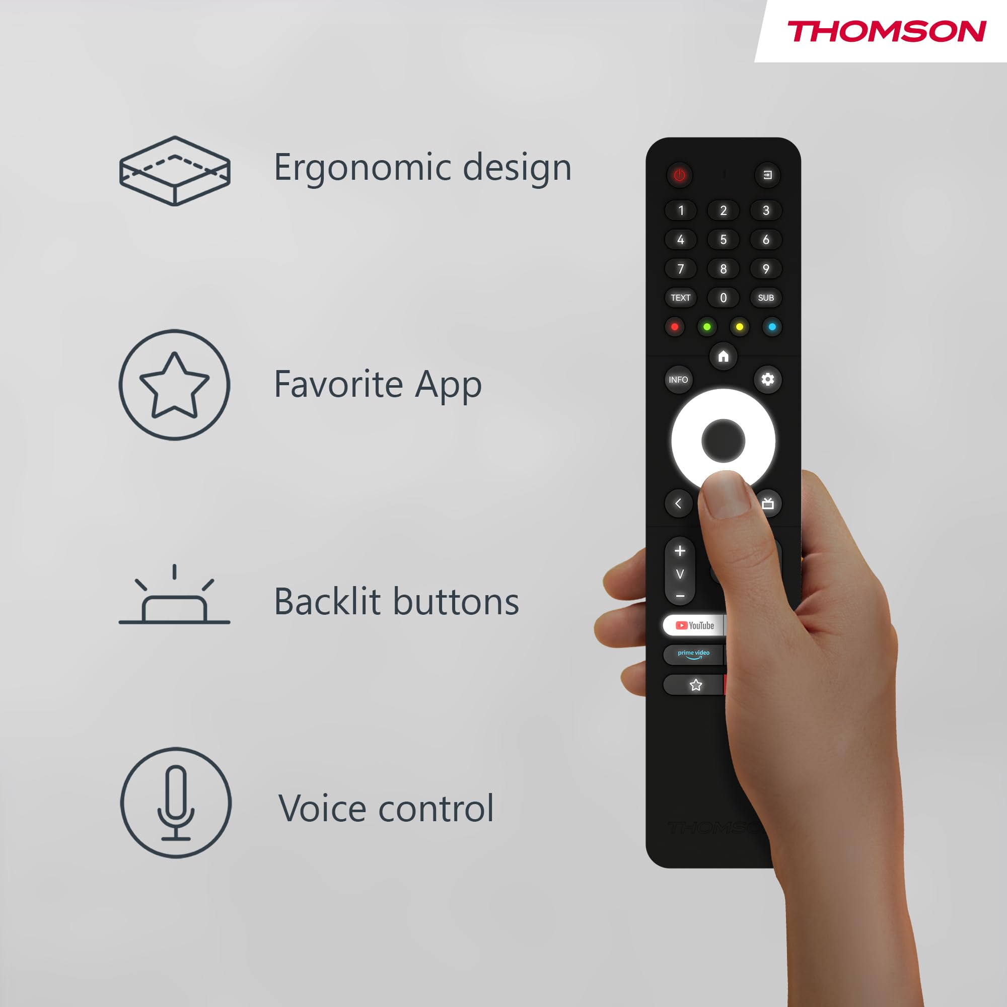 THOMSON 32 Pouces (80 cm) LED HD Smart Android TV, Google Assistant, Wi-FI, Dolby Digital, Bluetooth, Triple-Tuner (Câble-Satellite-Antenne), HDMI, CI, A Panneau- 32HA2S13