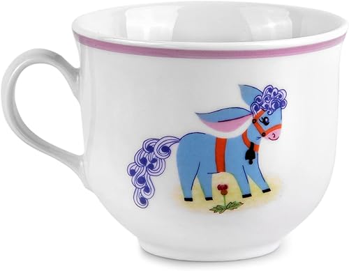 Miniatura 5 de Juego de platos y tazas de porcelana para niños, juego de 3 vajilla de porcelana para niños, plato plano profundo y taza para niños (Mole)