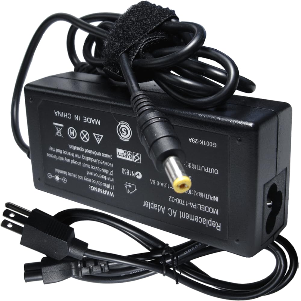 65W AC Charger Fit for Acer Aspire 5/3/1 Series A315 A515 A314 Aspire V3 V5 V7 E1 E3 E5 E11 E14 E15 E17 ES1 F15 S5 S7 R3 R5 R7 M5 F5 Laptop