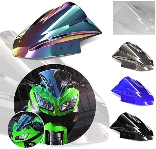 Miniatura 2 de Parabrisas de motocicleta apto para Kawasaki Ninja 300 EX300 EX300R EX 300R Deflector de motocicleta parabrisas de motocicleta doble parabrisas 2013
