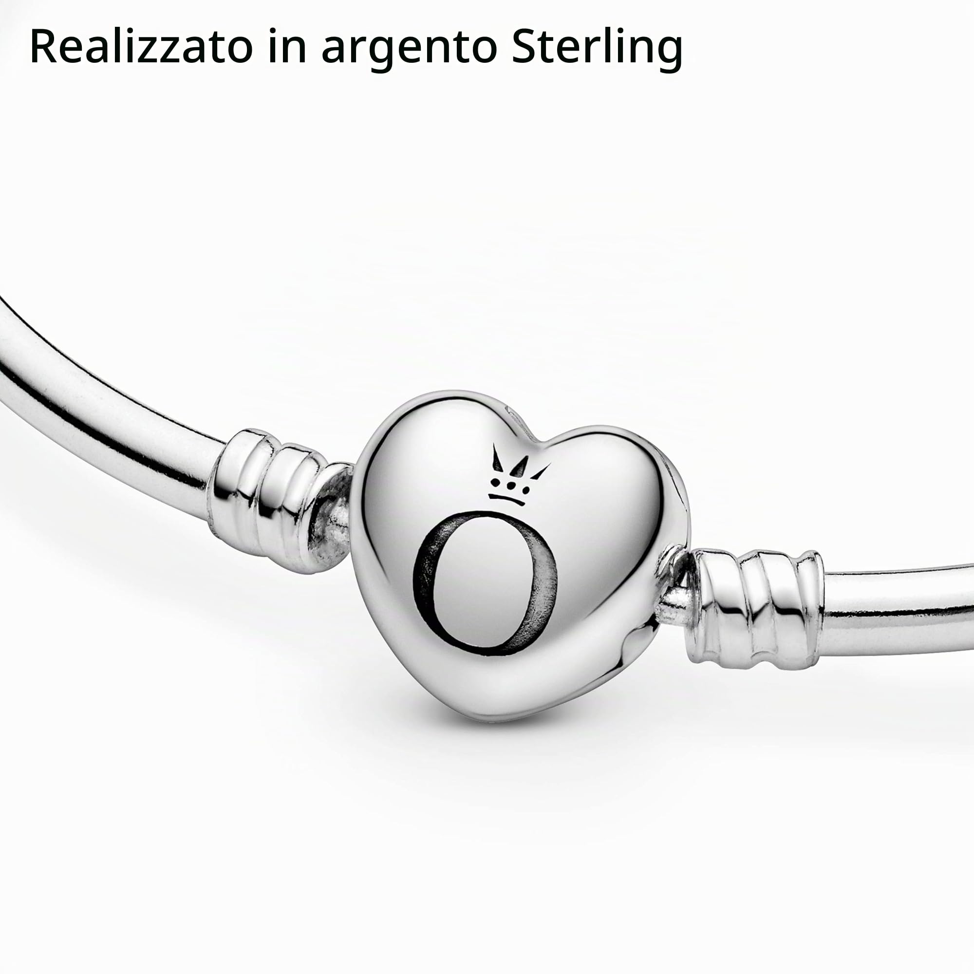 PANDORA Icons - Bracciale rigido con chiusura a cuore