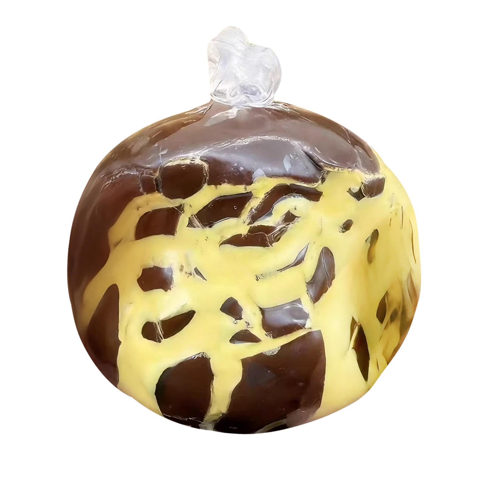 Squeeze , Rebound Wax Coating, 6x6cm, Chocolate Squishy Toy, Sensory Squeeze Toy, Crispy Texture Design, For Classroom Desk Relaxation Travel Office Kids Teens Adults