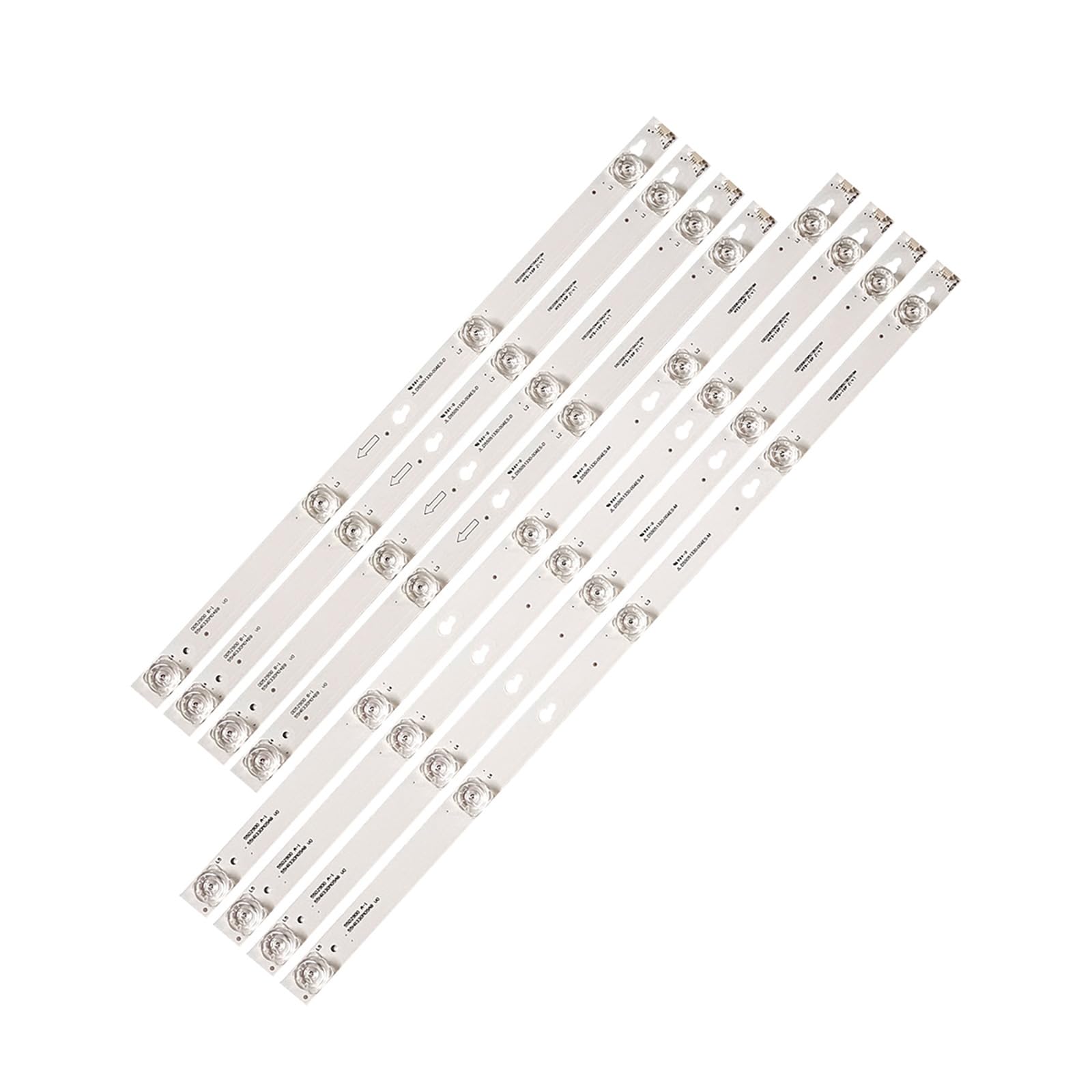 8pcs LED Backlight Strips for 55" TV 55S405LEA TOT_55D2900_4X4_4X5 AB 55HR330M04A6 55HR330M04B6 4C-LB5504-HR 55S405TEA JL.D55051330-004ES-M