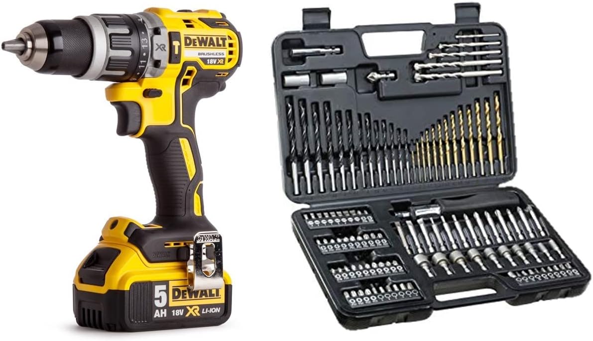 DEWALT DCD796P1GB XR Brushless Compact LithiumIon Combi Drill, 18 V