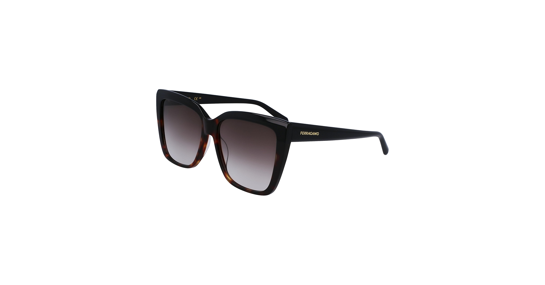 Salvatore Ferragamo サングラス ブラック FERRAGAMO Sunglasses SF 1102 S 006 Black/Tortoise at Amazon