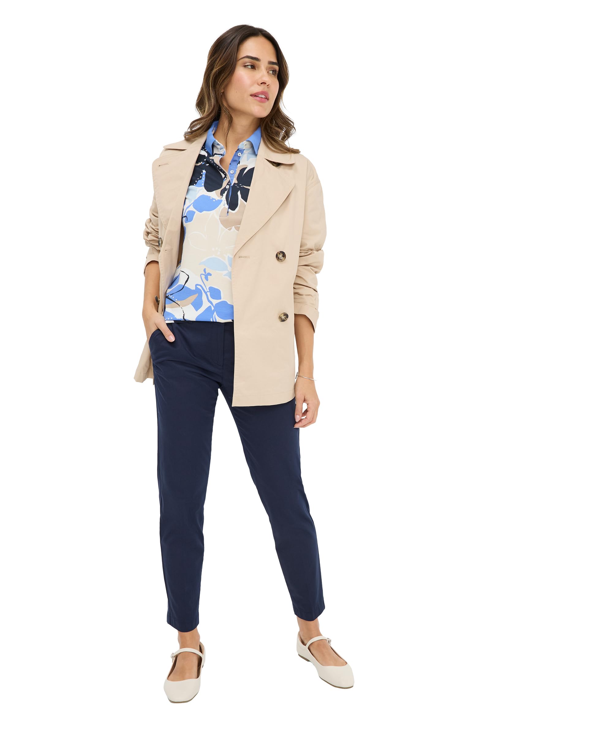 BRAX Style.Cleo Pima Pique Print T-Shirt Donna