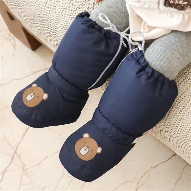 Infant Boy Girl Warm Cartoon Ankle Bootie for Indoor Home Walking3