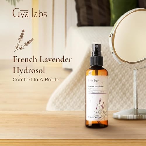 Miniatura 3 de Gya Labs French Lavender Hydrosol – 3.4 onzas líquidas – Bruma facial y corporal para tóner de piel y refresco del cabello, como almohada,