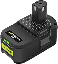 Goodexo 18V 5,5Ah P108 Batterie de Remplacement pour Ryobi Batterie 18V RB18L50 RB18L40 RB18L25 P108 P104 P107 P105 P103 P107 pour Ryobi sans Fil Outils