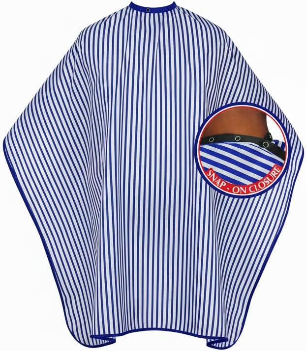DONNA Hair Styling Cape – Snap Closure Haircut Cape for Barber & Salon – Lightweight, Chemical & Water Resistant
