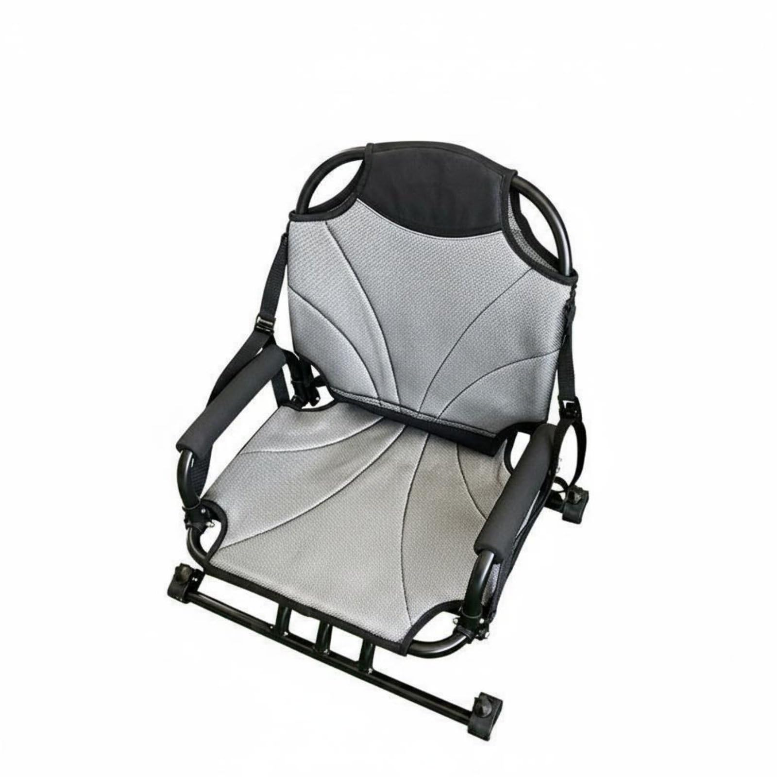 Amagogo Rotatable Kayak Seat with Ergonomic Padded Armrests Aluminum Frame 360 Degree Swivel Paddleboard Chair Breathable Mesh Suitable for Watercraft Boating Fishing