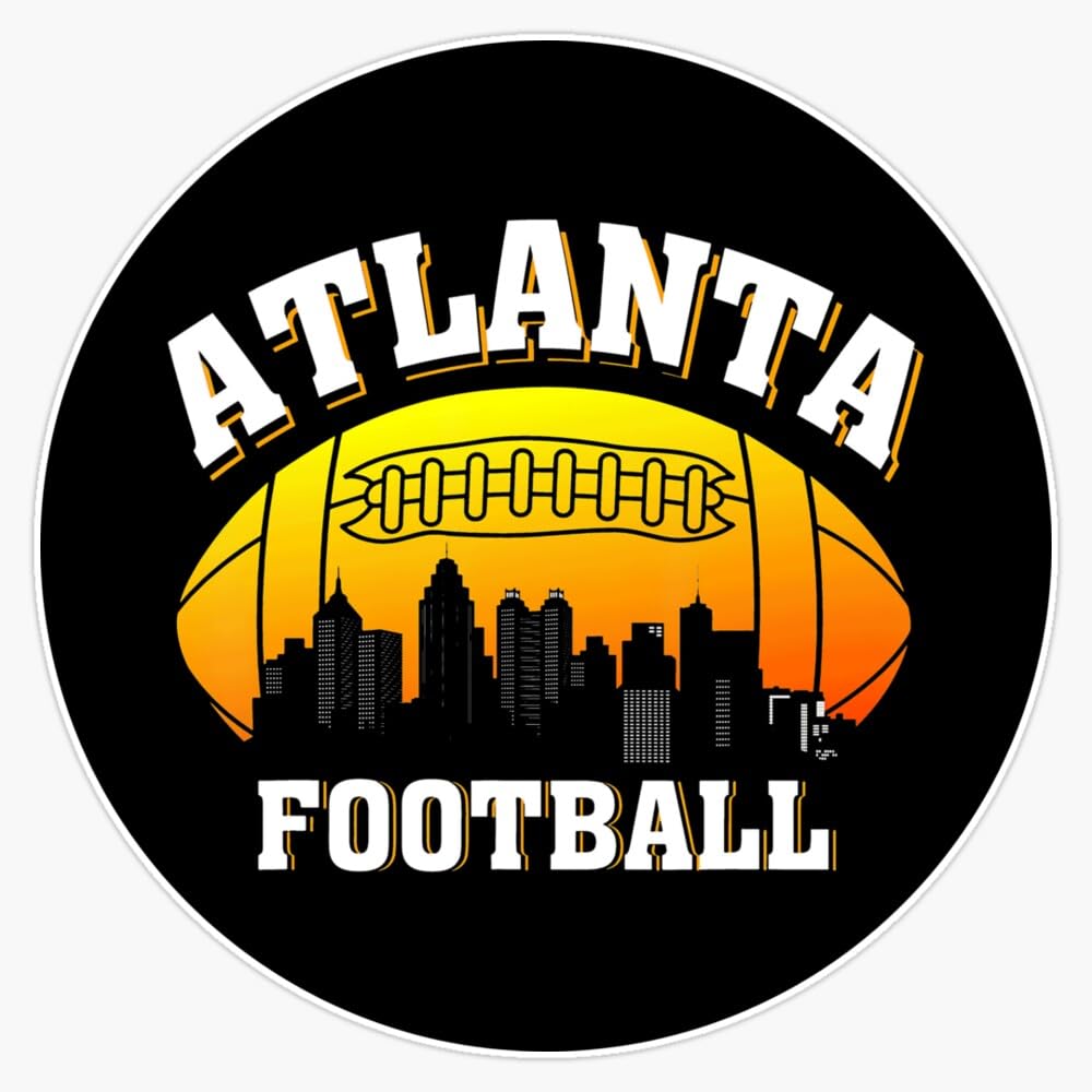 Magnet Vintage Atlanta City Football Retro Sports Football Lover Magnet Vinyl Decal Sticker 5