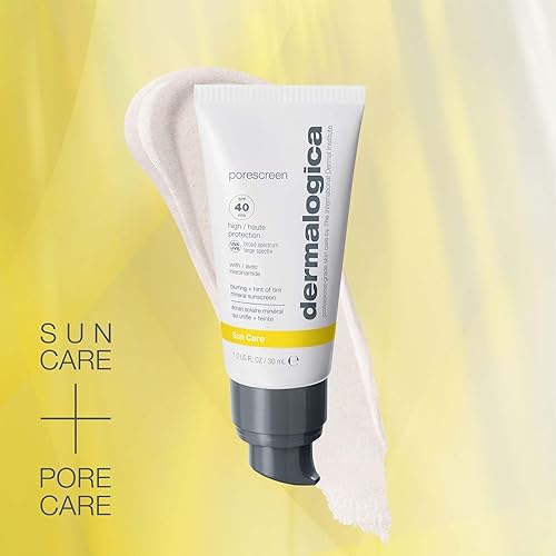 Miniatura 6 de Dermalogica Porescreen Protector solar facial mineral SPF 40, protector solar e imprimación de soporte de poros con óxido de zinc, protector solar