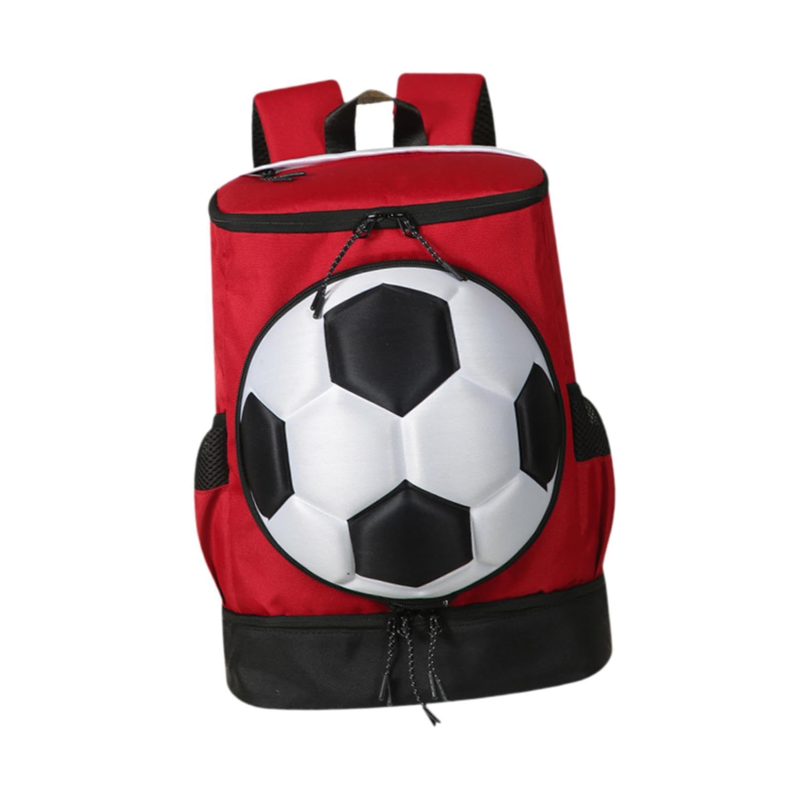 Enakshi® Football Backpack Stylish Casual with Ball Holder for Outdoor Street Fitness Red Black|Clothing, Shoes & Accessories | Mens Accessories | Backpacks, Bags & Briefcases-image-28