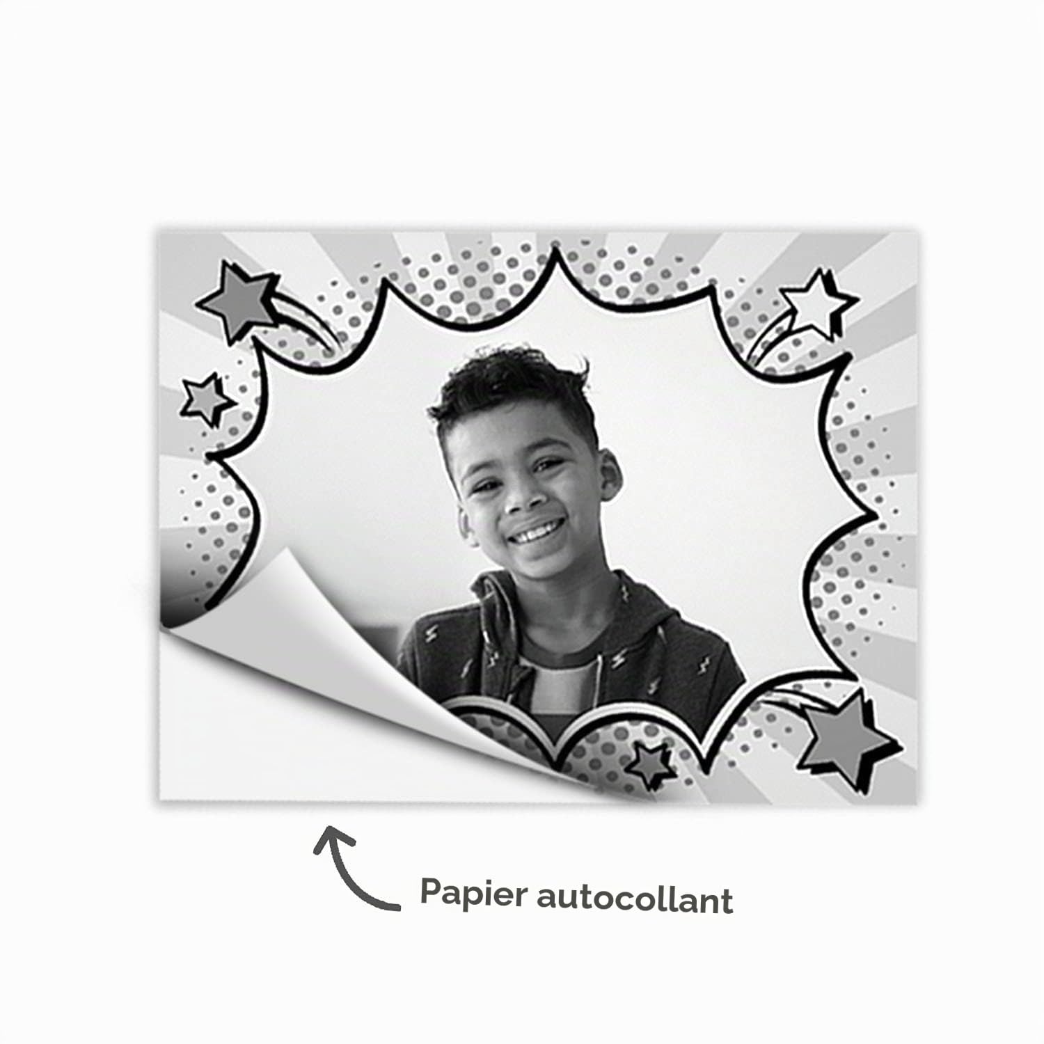 VTech - KidiZoom Print Cam, Recharge Papier Thermique et Autocollant Blanc, Accessoire Appareil Photo Enfant à Impression Instantanée, Pack de 5 Bobines, Cadeau Enfant Dès 5 Ans - Contenu en Français