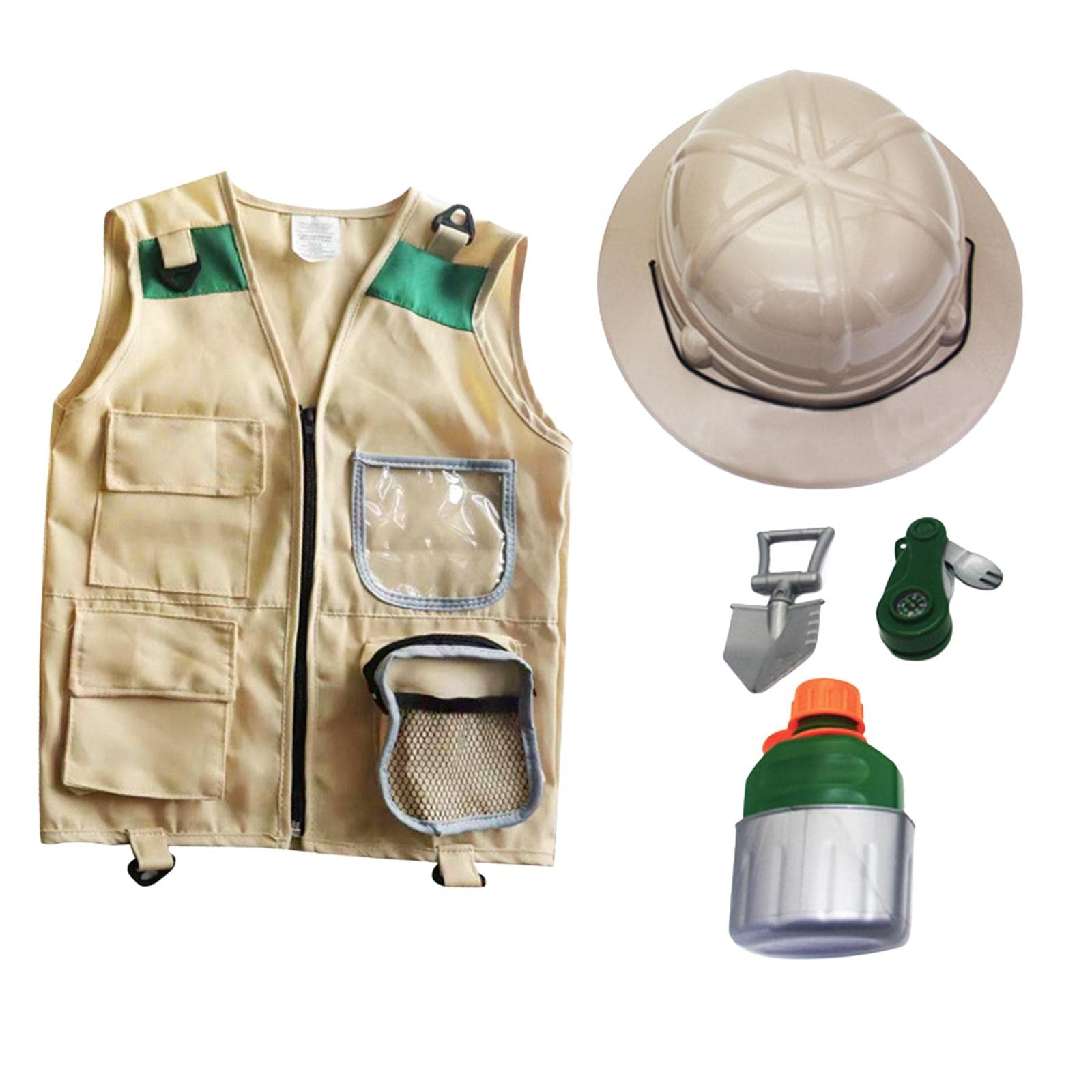 5er-Set Outdoor-Abenteuer-Kits, Lernspielzeug, Hinterhof-Kostüm, waschbar, Cargo-Weste, Stil A