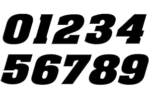 Racing Number Decals: Plate Number Style, Number 0200