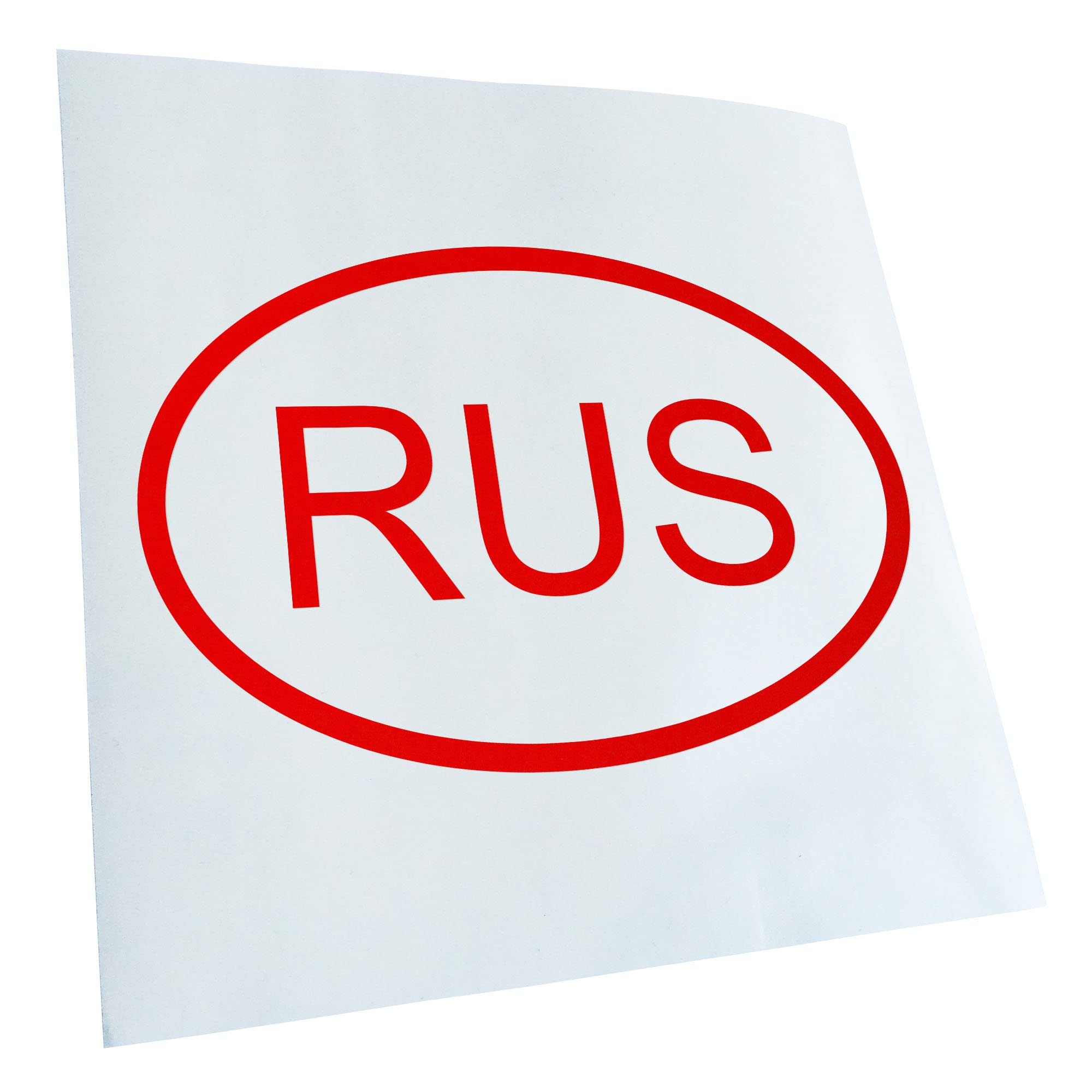 Kiwistar - Car Sticker - Red - 40 x 27 cm Russia RUS - Rear Window Car Sticker Weatherproof for Car Truck Moped Truck - Sticker Exterior Self-Adhesive Tuning Accessories for Window Vehicle Window