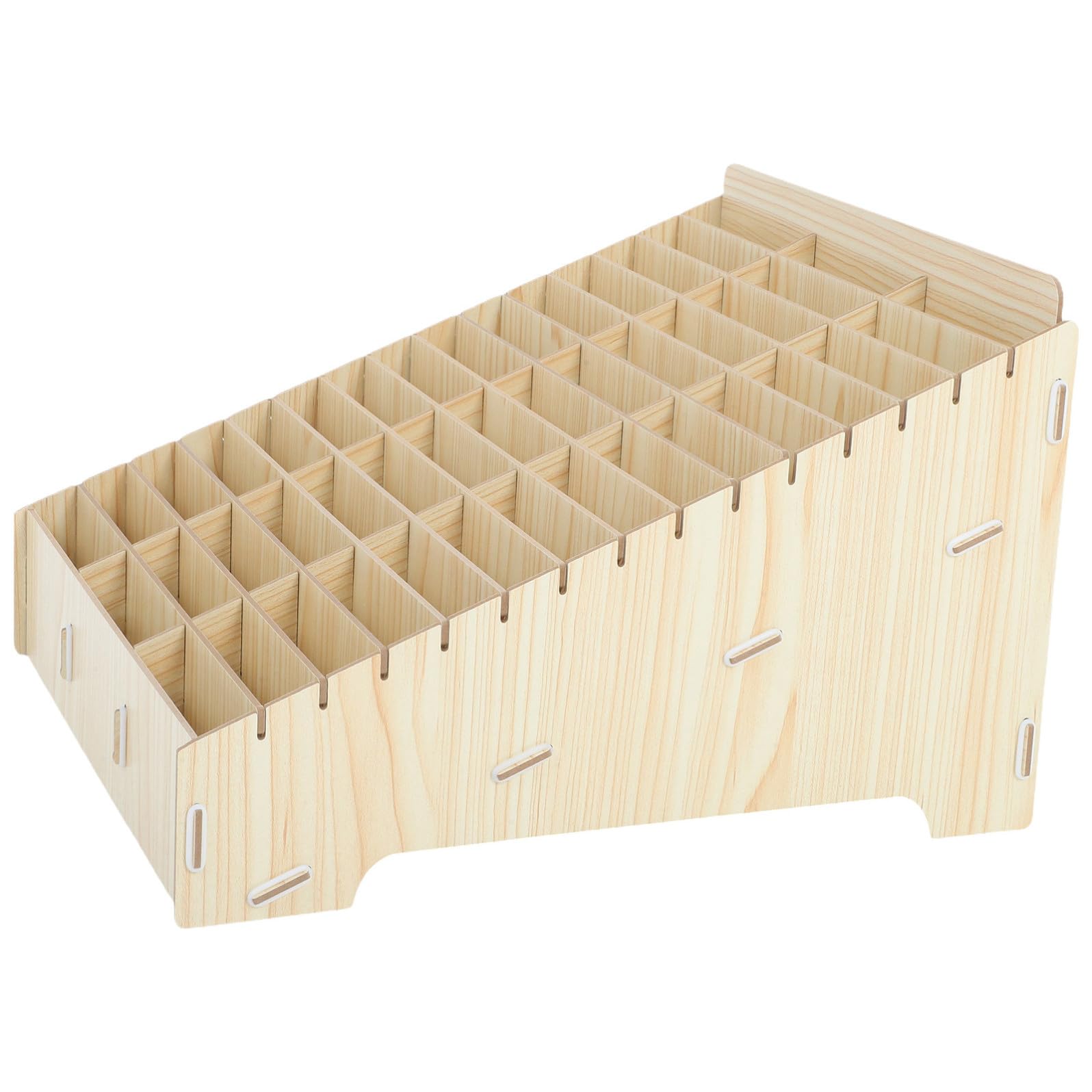 Scatola Organizer per Scrivania in Legno Scomparti Multipli per Gestione Cellulare, Accessori per Ufficio per Back To School Party e Uso in Aula