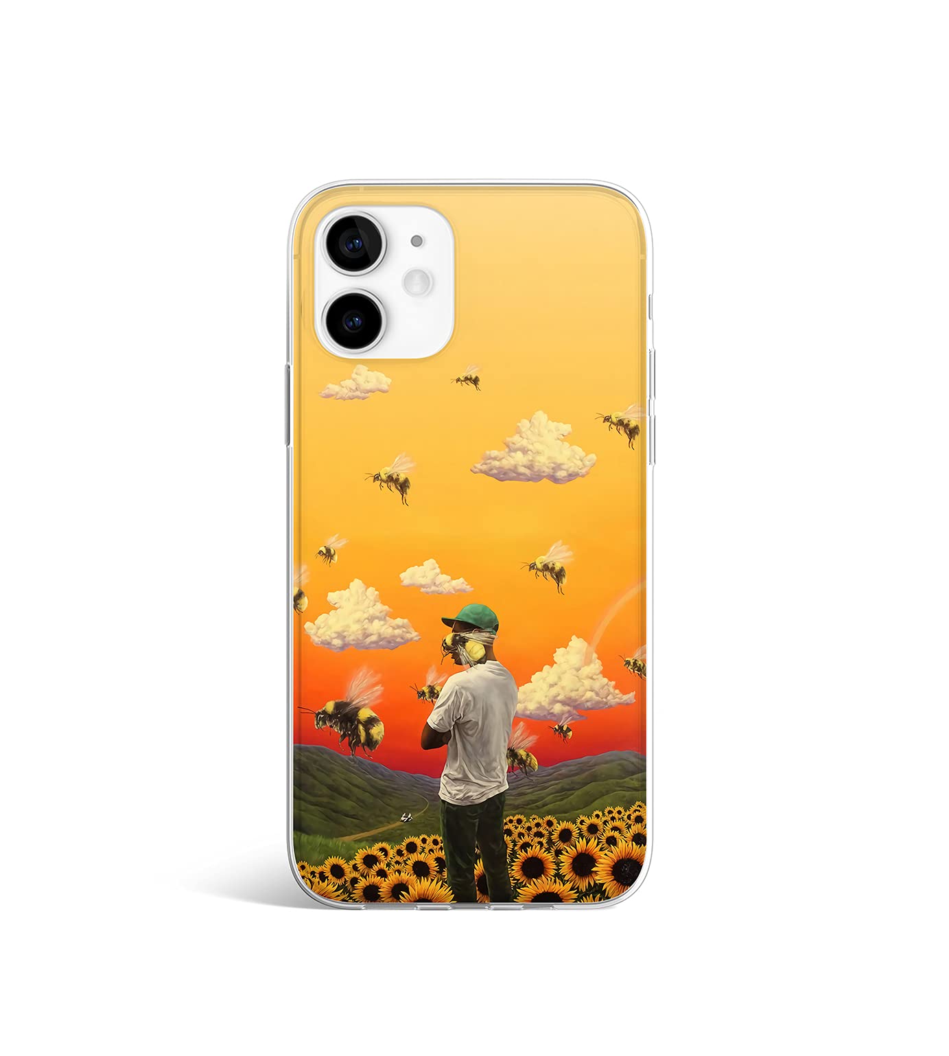 For iPhone 12 and iPhone 12 Pro Case 6.1-Inch, Shockproof Transparent Bumper Cover, Anti-Scratch Clear Back, HD Clear - Crystal Clear Hybrid Material Print pattern