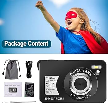 30▢ULTRAMANtheAnimation IY0813-3 Amazon.com : 30 MP Digital Camera HD Mini Pocket Camera