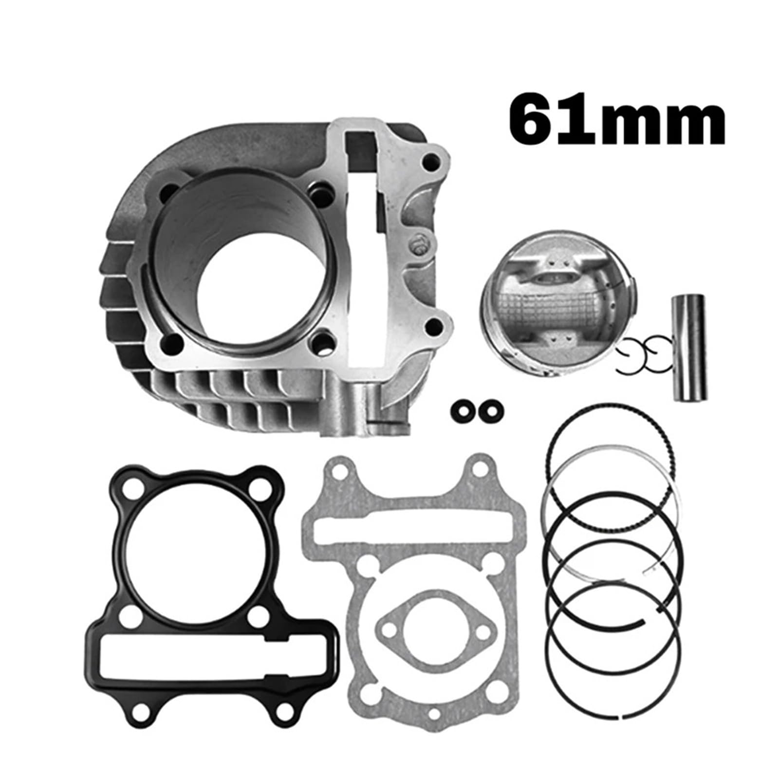 Serie Guarnizioni Motore Moto Per GY6 150CC 200CC 61mm Kit Di Ricostruzione Guarnizioni E Paraoli Pistone Cilindro Big Bore Moto