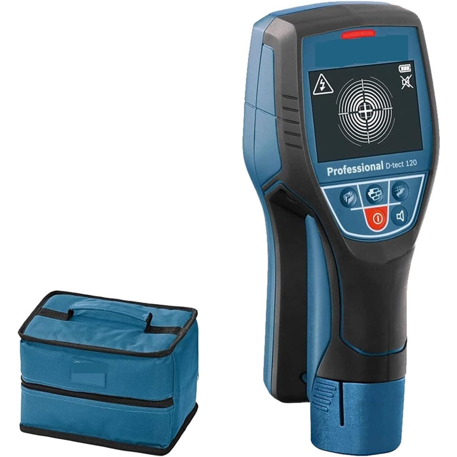 Metal Detector Professionale, Rilevatore di Travi E Pilastri, Scanner Murale Ad Alta Precisione con Rilevamento Fino a 12 Cm, Funzione di Calibrazione Automatica per Il Rilevamento di Legno