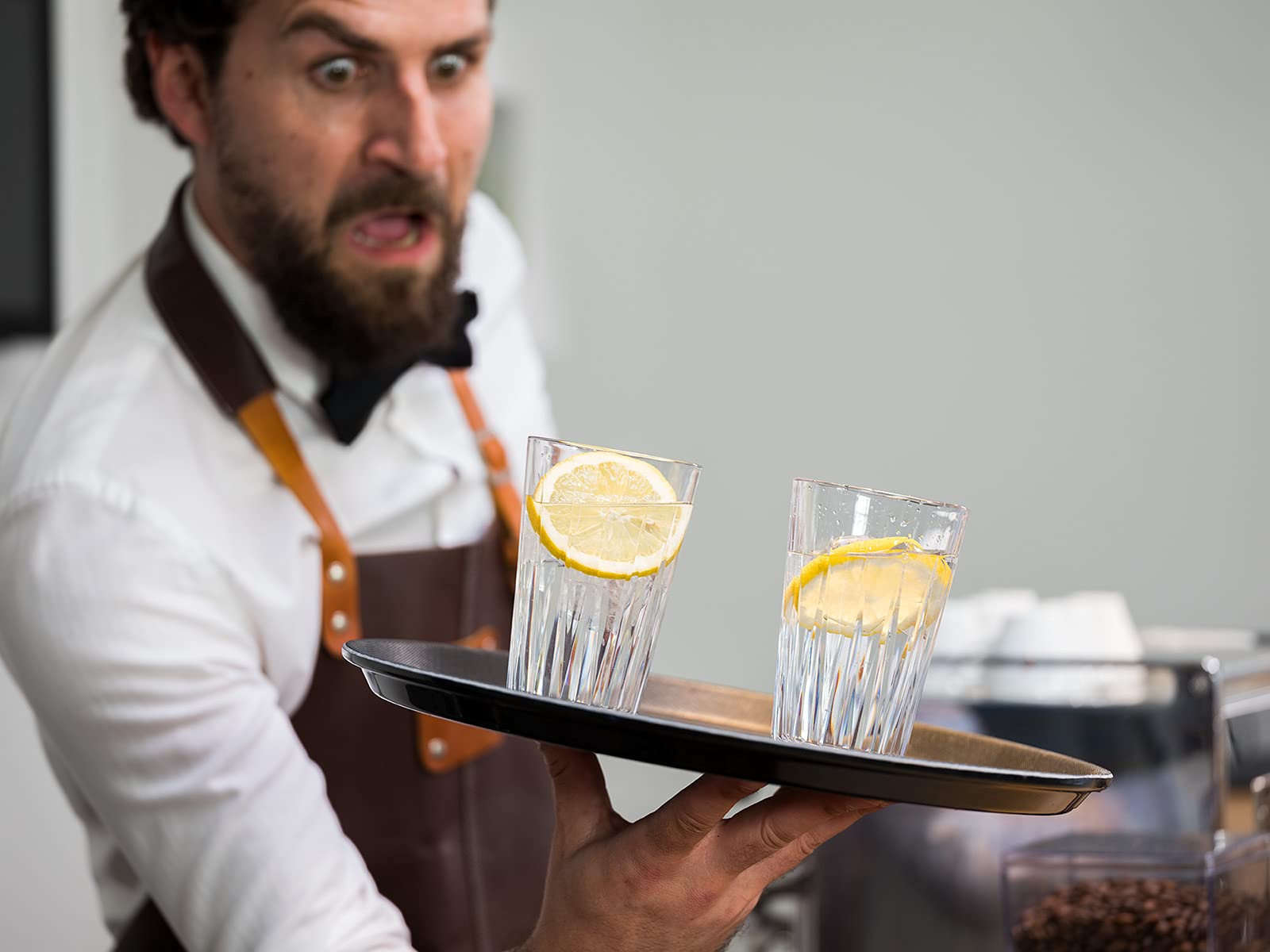 Vassoio Gastro Nero In PRFV 35,5x35,5 Cm - Superficie Antiscivolo Per Ristorazione - Foto 5