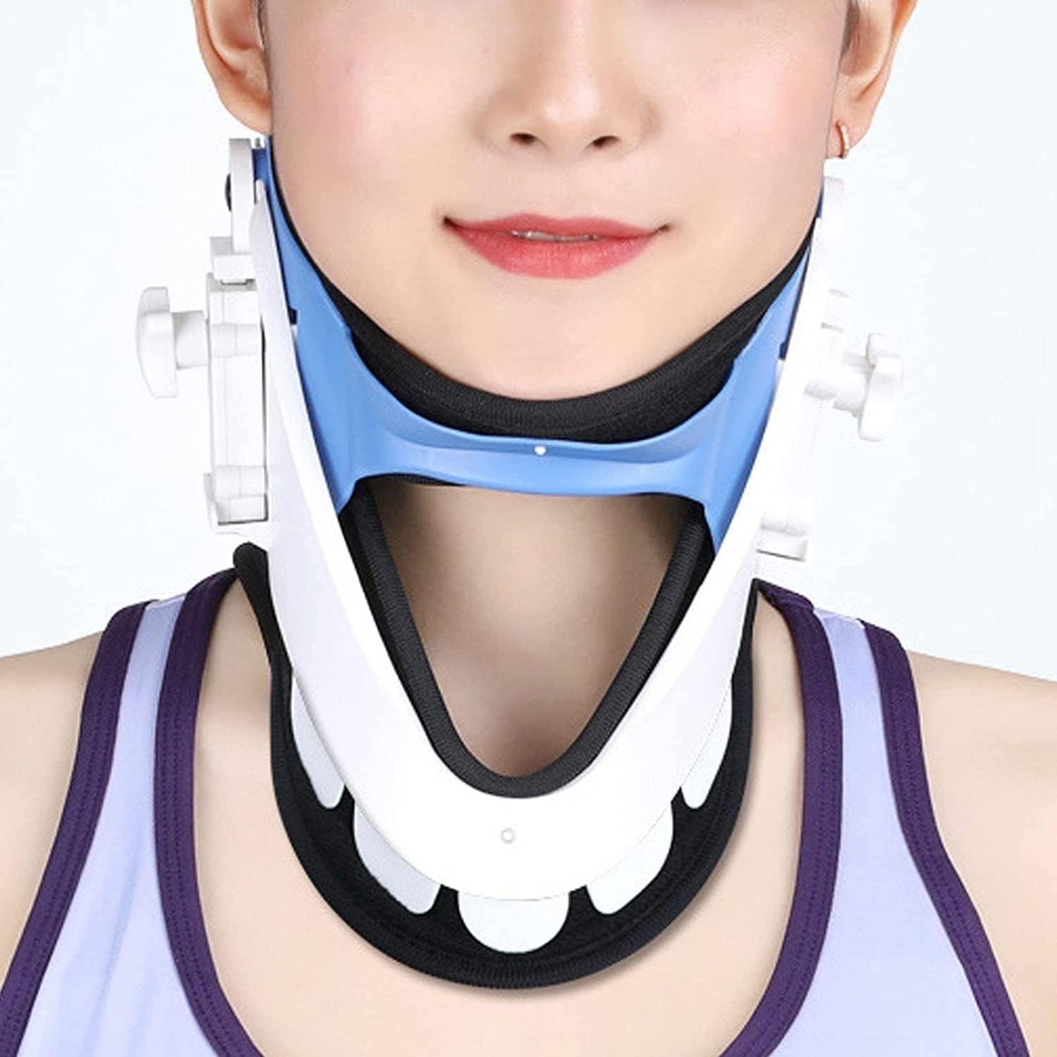Il Supporto Rigido for Il Collo ad elevazione Regolabile allevia Il Dolore e la Pressione sulla Colonna vertebrale, immobilizzatore for Vertebre, Dispositivo for alleviare Il Dolore al Collo