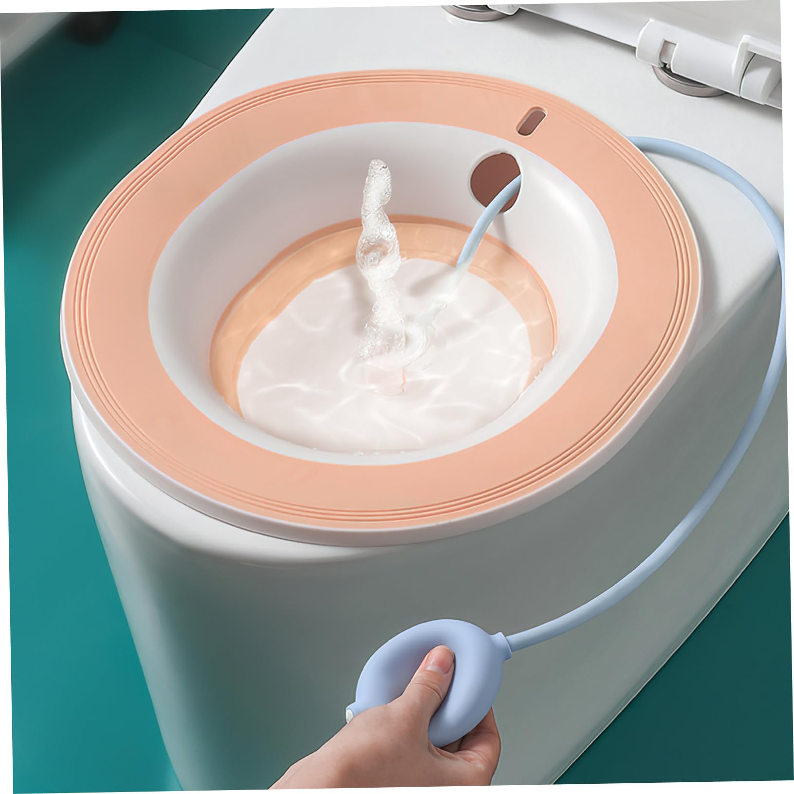 Bacinella da Bagno Sitz Rosa per Donne, Realizzata in PP e TPR, Facile da Lavare, Compatibile con WC, per Post Parto e Impiego Quotidiano
