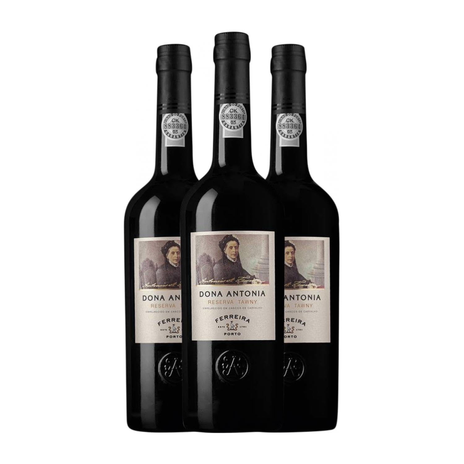Sogrape Ferreira Dona Antónia Tawny Porto Reserve 75 cl Verstärkter Wein (Karton mit 3 Flaschen von 75 cl)