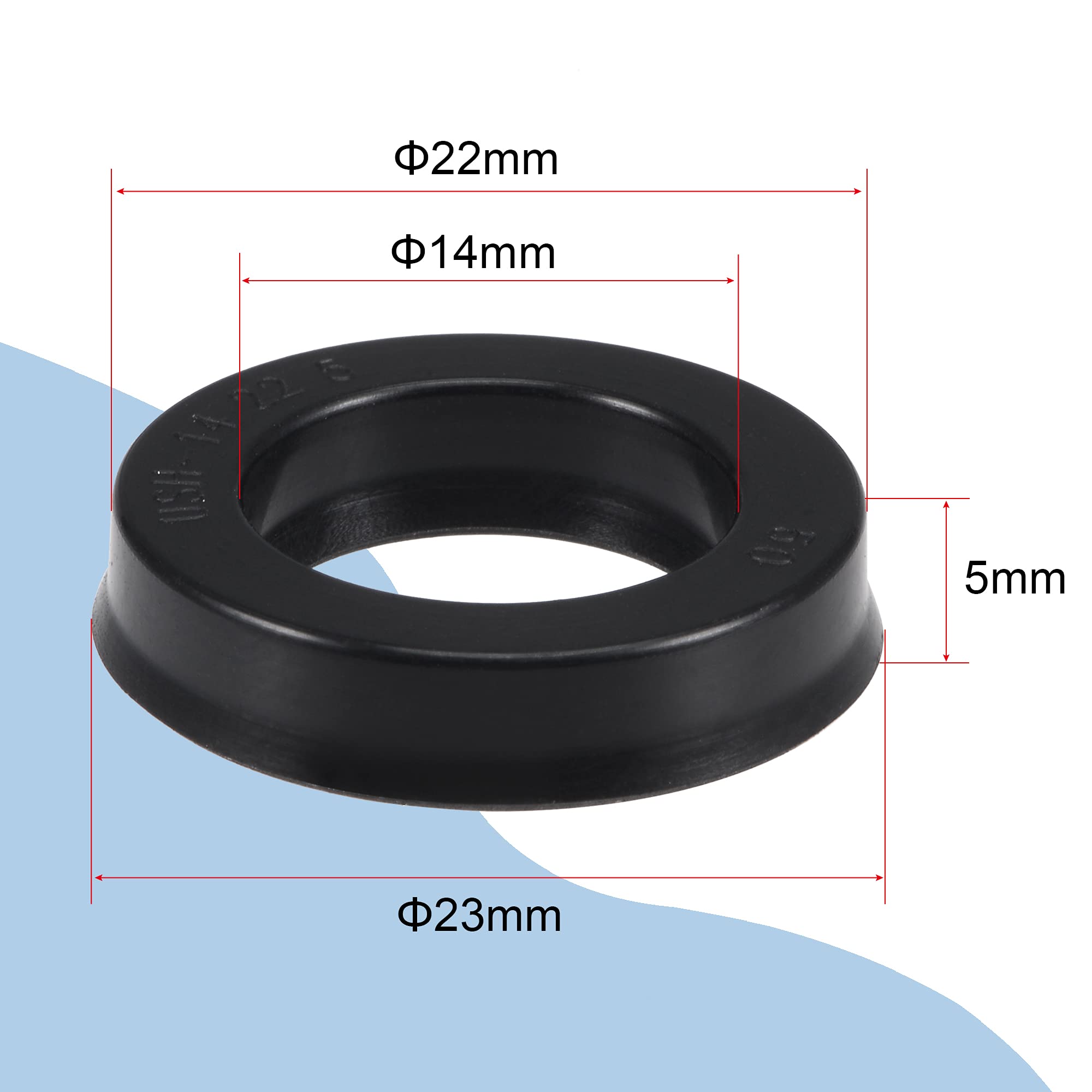 BOULON SOURCINGMAP® USH 120mm x 135mm x 9mm en caoutchouc du joint d
